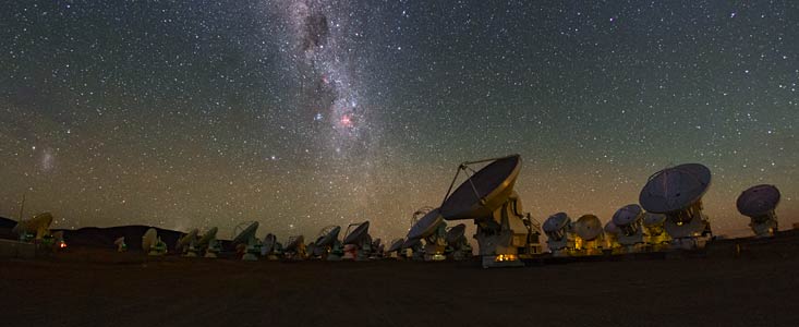 Milky Way above the ALMA array