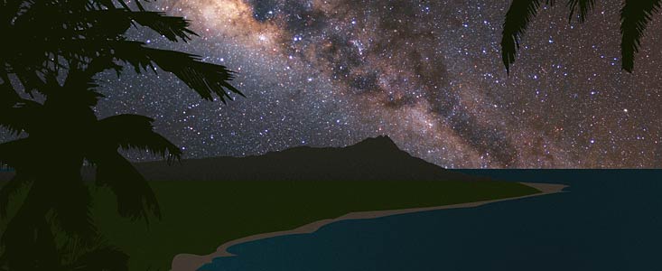 Hawai‘i Night Sky (artist's impression)