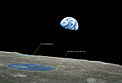 Earthrise from Apollo 8 (annotated)